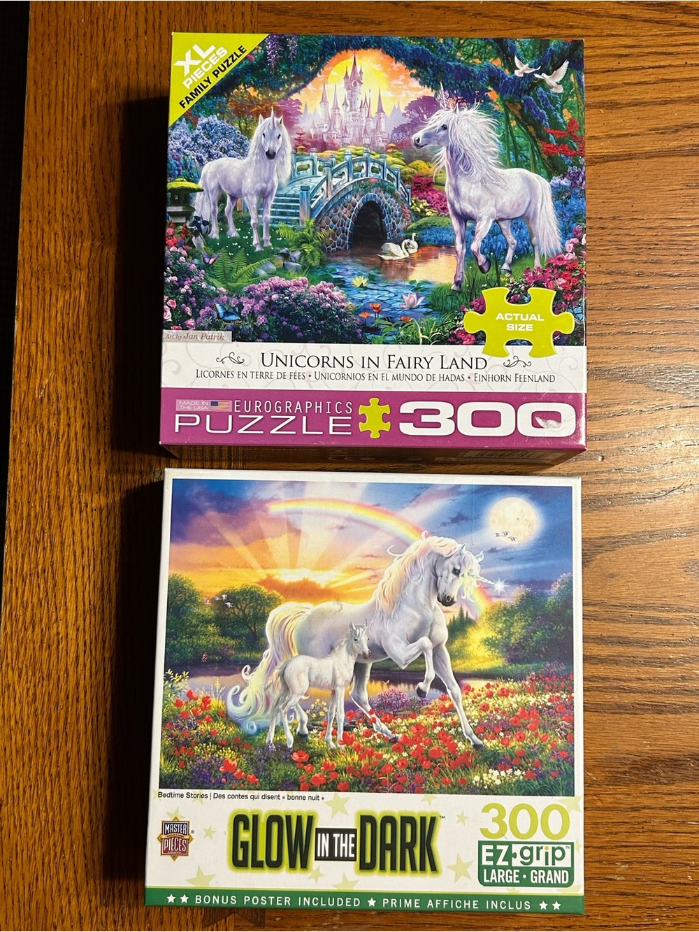 Set of 2 Unicorn Puzzles - 300 pieces
